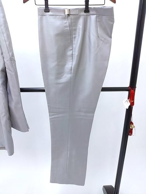 未使用級 La da mode ラダモード タキシード シルバー タキシード スーツ シルバー L－LL 中古 貸衣装処分品 メンズ