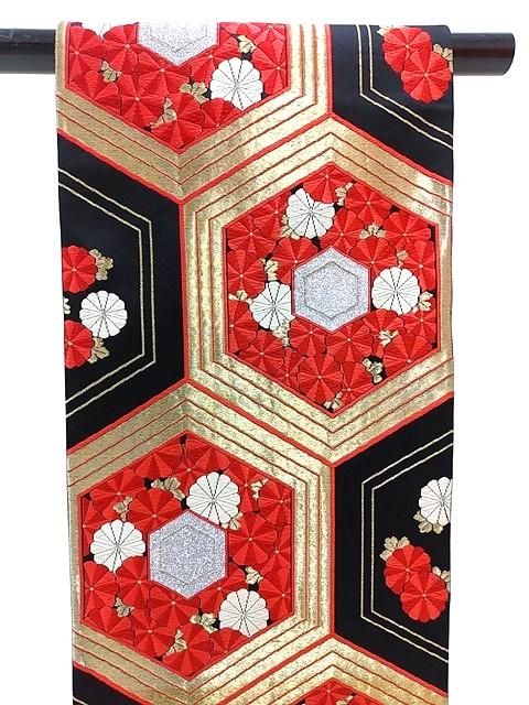 中古 貸衣装処分品 振袖 袋帯 コーデ 古典柄 レトロ柄 振り袖