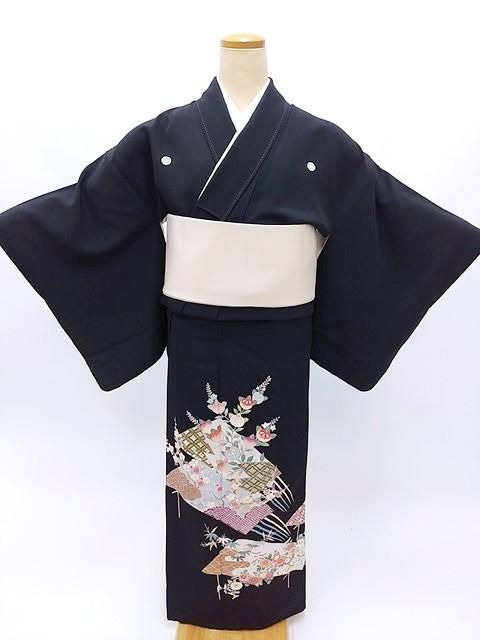 黒留袖四季の古典柄 黒留袖 留め袖 古典柄 S－Mサイズ 50－60歳 中古 貸衣装処分