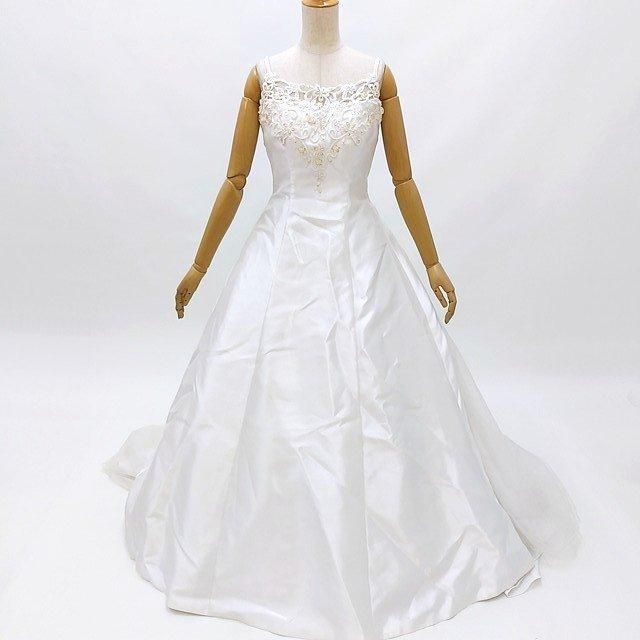 ウェディングドレス Mサイズ 9号 中古 貸衣装処分 ロングトレーン