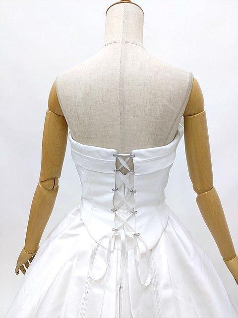 ウェディングドレス 中古 貸衣装処分 7号 S シンプル リボン ウェディングドレス 中古 貸衣装処分 7号 S シンプル リボン