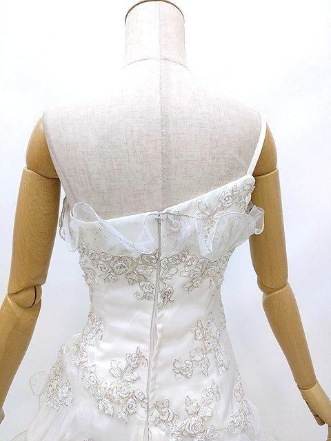 ウェディングドレス 7号 中古 貸衣装処分 Sサイズ シルバー