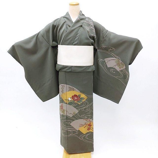 色留袖 仮絵羽 未仕立て品 松葉 ベージュ系 No.34 (訪問着 付け 色留袖 仮絵羽 未仕立て品 松葉 ベージュ系 No.34 (訪問着 付け