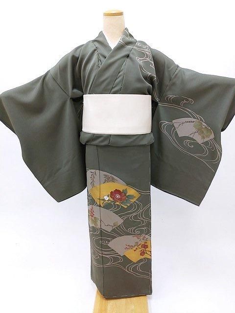 訪問着 付け下げ 仮絵羽 未仕立て 正絹 シルク M~Lサイズ 訪問着 付け下げ 仮絵羽 未仕立て 正絹 シルク M~Lサイズ