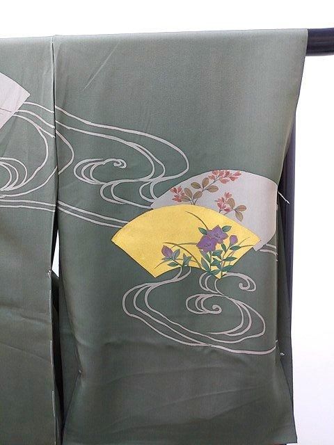 訪問着 付け下げ 仮絵羽 未仕立て 正絹 シルク M~Lサイズ 訪問着 付け下げ 仮絵羽 未仕立て 正絹 シルク M~Lサイズ
