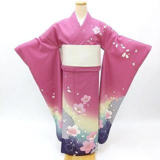 着物道楽 ふりふ 振袖 黒地 レトロモダンな着物・振袖・袴のふりふ