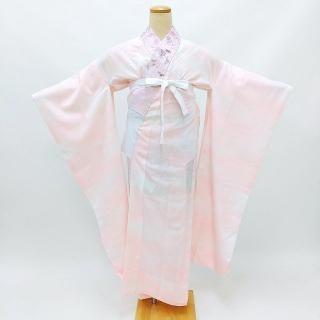 オプションレンタル】伊達衿(重ね衿) 紗綾型地紋入り 水色 OD002