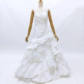貸衣装処分品 ウェデイングドレス WH38 7TT きもの道楽】ウェディングドレス 貸衣装 レンタル 処分品 中古