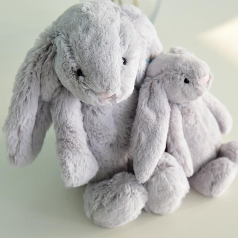 Jellycat】 Bashful Silver Bunny Mサイズ シルバー うさぎ