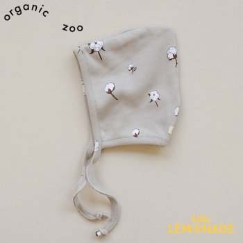 【organic zoo】 コットンフラワー柄 ベビー ボンネット 帽子 ハット 新生児/3か月/6か月/12カ月 Cotton Flower Pixie Hat  FPIXIE 20AW