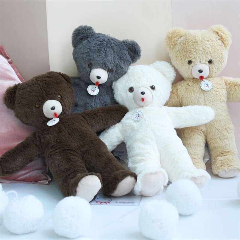 Les Petites Maries】Ours Toinou Brown bear くまのぬいぐるみ