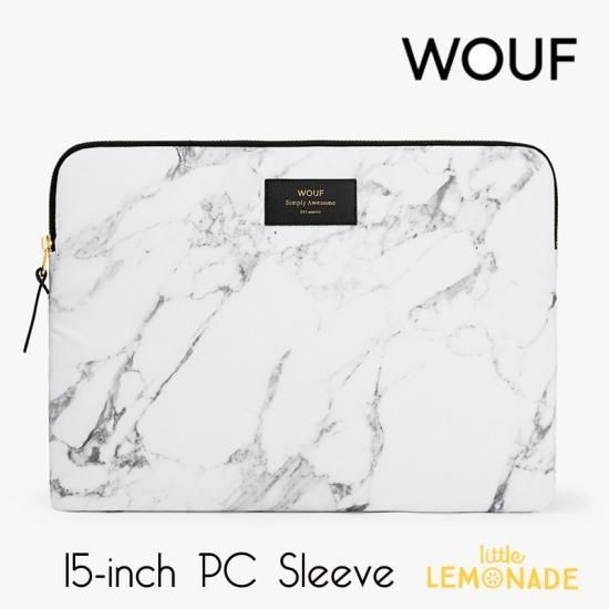 Wouf 15インチ Pcケース White Marble パソコン用スリーブ Macbook Pro 15 16 Inch Pc Sleeve パソコンケース 白 ホワイト 大理石 マーブル おしゃれ レディース ノートブック Notebook ラップトップケース Woouf あす楽 リトルレモネード