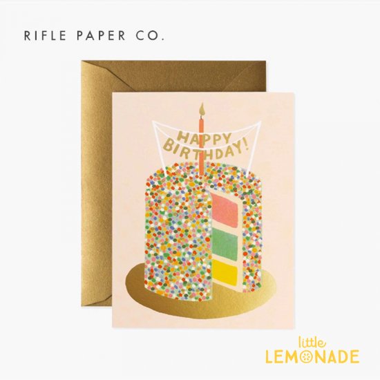 レイヤーケーキ バースデー カード Layer Cake Birthday Rifle Paper バースデイカード 誕生日 Birthday カード Message Card メッセージカード グリーティング メッセージ Greeting プレゼント お祝い ライフルペーパー あす楽 リトルレモネード