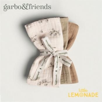 garbo&friendsۥϥ󥫥BLUEBELL MUSLIN Burp Cloths 3åȥ֥롼٥ лˤ ϥ󥫥 GF213022-1600-341GL