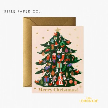 【RIFLE PAPER ライフルペーパー】 クリスマス カード /デコレーションツリー Trimmed Tree (GCX064)