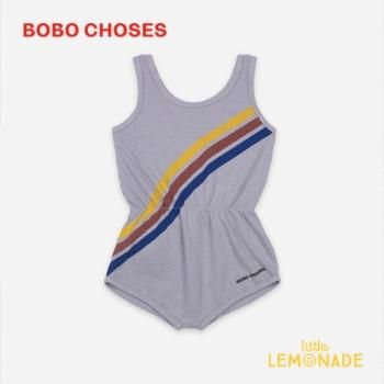 BOBO CHOSES Crosswise Stripes Fleece Playsuit2-3/4-5С 121AC095 륤 ܥ ѥ 21SS SALE