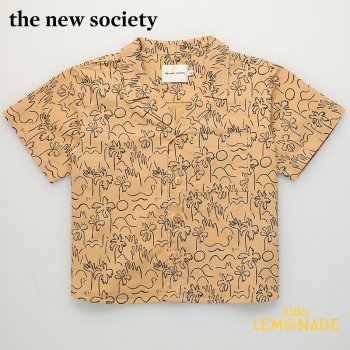 【The New Society】 PALM SHIRT 襟付き半袖シャツ ヤシの木【10歳】 トップス 子供服 襟付きシャツ 21SS (SS21K210501) YKZ ◆SALE
