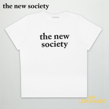 【The New Society】 THE NEW SOCIETY TEE/ホワイト Tシャツ【4歳/6歳/8歳/10歳】 半袖 トップス 子供服 (SS21KW700903) YKZ ◆SALE