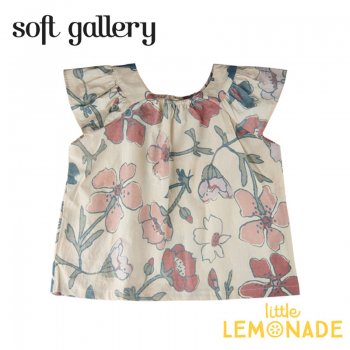 【Soft gallery】Dyvia top【6歳/8歳】女の子 花柄 半袖 Tシャツ  (568-039-896) 21SS ソフトギャラリー YKZ ◆SALE