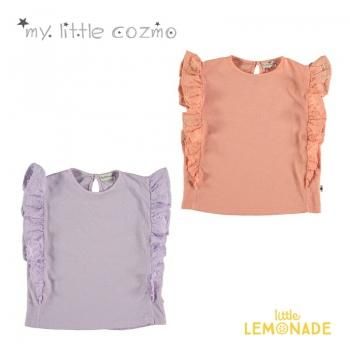 MY LITTLE COZMOEMBROIDERY T-SHIRTS PEACH/MAUVE ֥꡼ Ⱦµ tġ4/6/8С 21SS(ALEXAK112) 24SALE