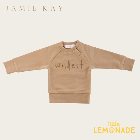 Jamie Kay Wildest Sweatshirt Mocka 1歳 2歳 3歳 4歳 5歳 6歳 スウェットシャツ トレーナー トップス ジェイミーケイ ニュージーランド 子供 男の子 女の子 おしゃれ リトルレモネード 子供服 アパレル