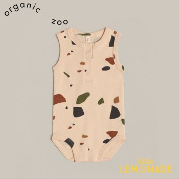 【organic zoo】 Terrazzo Sleeveles Bodysuit【0-3か月/3-6か月/6-12か月】ノースリーブロンパース テラゾー柄 (SBTOZ) 21SS