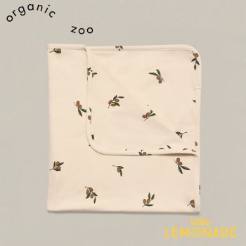 【organic zoo】 Olive Garden Reversible Blanket ブランケット オリーブ柄 オーガニックコットン (BLOOZ) 