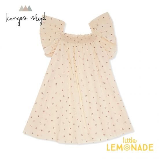 Konges Sloejd Pilou Strap Dress 1歳 2歳 3歳 Bloom Red Blue Ks16 コンゲススロイド 花柄 ベビー キッズ 子供 女の子 ワンピース おしゃれ リトルレモネード ベビー服 アパレル Ss