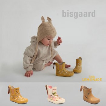 【bisgaard】 ビスゴ ベビーデザインレインブーツ 長靴  全3種  baby rubber 【14.5cm-17cm】　正規品 YKZ