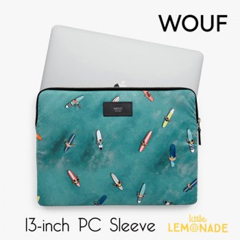 【WOUF】  13インチ PCケース 【Biarritz】 パソコン用スリーブ Macbook Pro 13inch PC Sleeve 海 サーファー 夏 (SM210001) 
