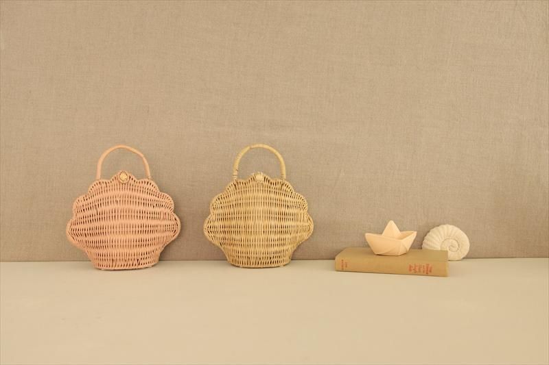 Olli Ella オリエラ】 RATTAN SHELL BAG シェル型 かごバッグ Olli Ella オリエラ】 RATTAN SHELL BAG シェル型 かごバッグ