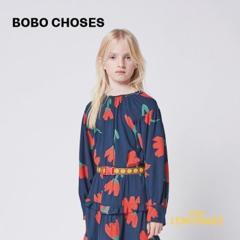 【BOBO CHOSES】 Big Flowers woven blouse 【4-5歳 / 6-7歳 / 8-9歳】  221AC053  花柄 ブラウス 21AW YKZ SALE