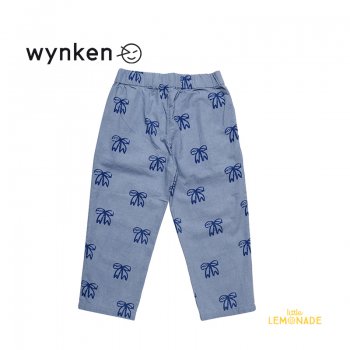 【wynken】 Trouve Pant / YEUX BLUE BOW 【 8歳 】  WK11W53 子供服 パンツ リボン柄 KIDS 21AW YKZ SALE