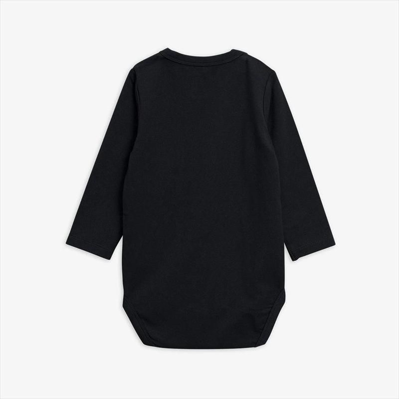 Mini Rodini】Basic ls body / Black 【4か月-9か月/9か月-1.5歳