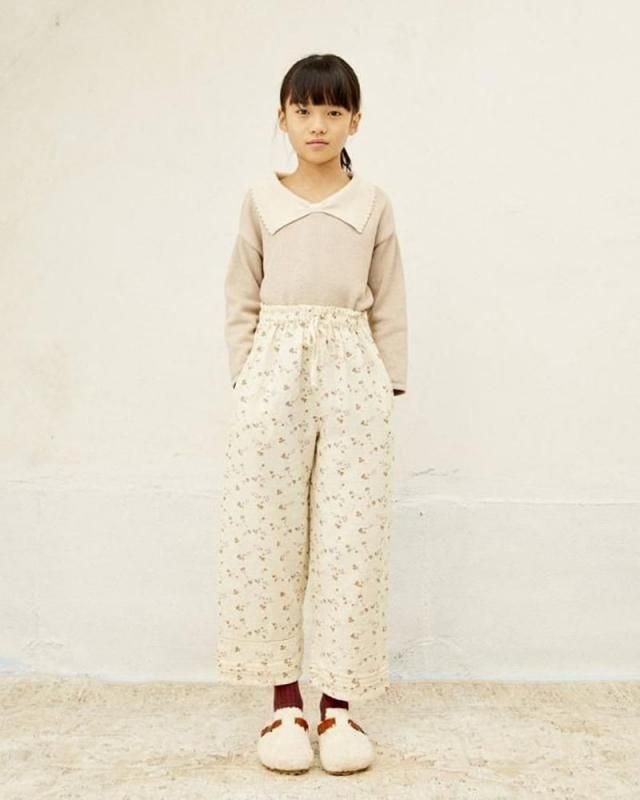 LiiLu】 Knit Longsleeve 【6歳】 ロングスリーブ 長袖 ブラウン