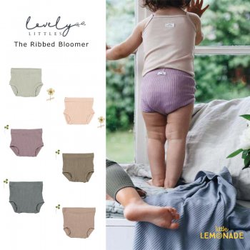 【LOVELY LITTLES】 The Ribbed Bloomer 無地ベビー ブルマ  【 12か月・18か月・24か月 】 全6色 リブ YKZ