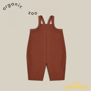 【organic zoo】  Dark Earth Dungarees【1-2歳/2-3歳/3-4歳】 ダークアース ダンガリー 赤 ジャンプスーツ サロペット DEDOZ 21AW