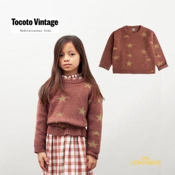 Tocoto Vintage LUREX STARS KNITED JERSEY / DARK PINK6 / 8С  (W50621)  21AW 24SALE 