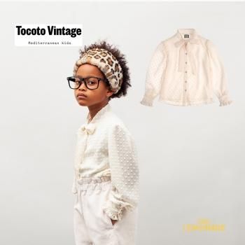 Tocoto Vintage PLUMETI KID BLOUSE / OFF-WHITE 6С ֥饦 塼륷꡼  (W90821)  21AW 饹ȥ 24SALEDA