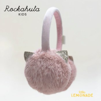 【Rockahula  Kids】 Cleo Cat Earmuffs-PINK (T1493P) キャットピンクファー  耳あて イヤーマフ 猫 キャット ピンク ロッカフラキッズ 22AW