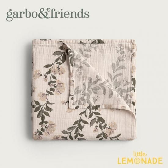 garbo&friends】 ブランケット／ハニーサックル柄 モスリン