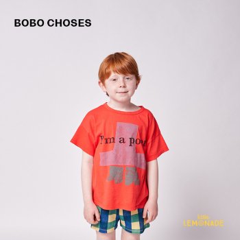 【BOBO CHOSES】  I'm A Poet short sleeve T-shirt 【2-3歳・4-5歳・6-7歳】 (122AC012)  22SS YKZ ◆SALE