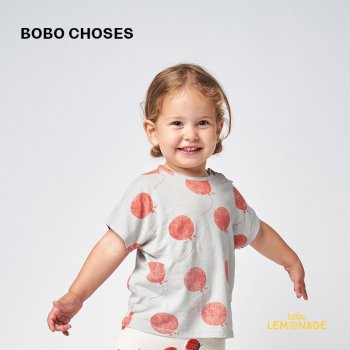 <img class='new_mark_img1' src='https://img.shop-pro.jp/img/new/icons1.gif' style='border:none;display:inline;margin:0px;padding:0px;width:auto;' />【BOBO CHOSES】  Balloons all over short sleeve T-shirt  【6-12か月・12-18か月】 (122AB011)    22SS YKZ