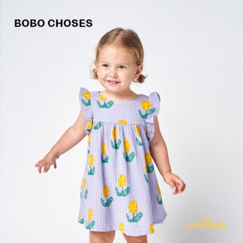 <img class='new_mark_img1' src='https://img.shop-pro.jp/img/new/icons1.gif' style='border:none;display:inline;margin:0px;padding:0px;width:auto;' />【BOBO CHOSES】   Wallflowers all over woven dress  【12-18か月・18-24か月】  (122AB054)22SS YKZ