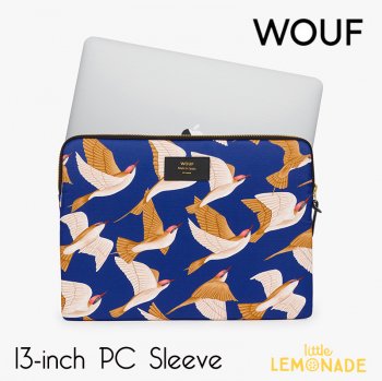 【WOUF】 Blue Birds 13インチ PCケース パソコン用スリーブ 鳥 Birds Macbook Pro 13inch PC Sleeve (S220005) 