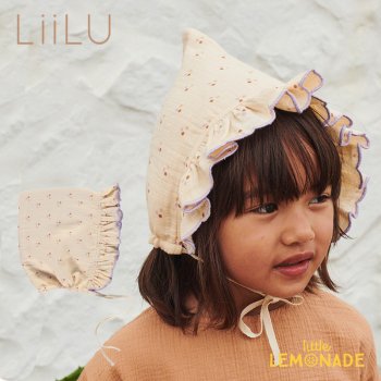 【LiiLu】 Pixie Bonnet Dots【6-18か月/2-4歳】 ボンネット ドット ヘアアクセサリー ハット 帽子 ドイツ リール YKZ ◆SALE