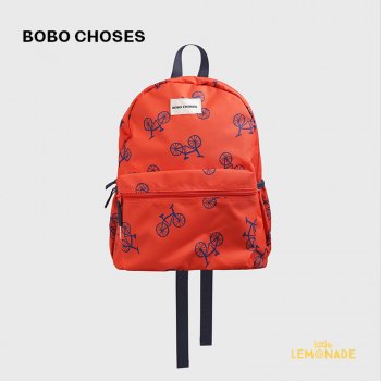 【BOBO CHOSES】 Bicycle all over backpack【ONE SIZE】 (122AI011)  リュック 自転車柄 赤 バックパック 22SS YKZ ◆SALE
