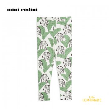 【Mini Rodini】  Zebras aop leggings【9か月-1.5歳 / 1.5-3歳 / 3-5歳】  レギンス シマウマ (22230123) 22SS YKZ ◆SALE