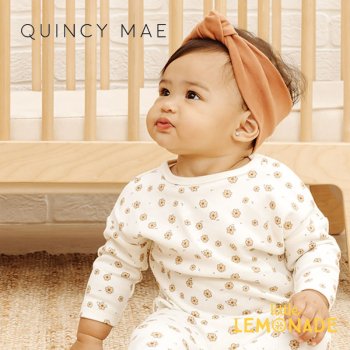 【Quincy Mae】 long-sleeve tee | daisy confetti 【6-12か月/12-18か月/18-24か月】 QM005DAF トップス 長袖 花柄 22SS YKZ 