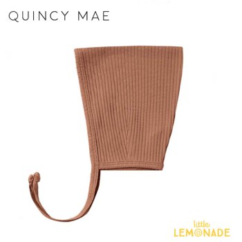 【Quincy Mae】 pixie bonnet | amber 【6-12か月/12-24か月】  ピクシーボンネット クインシーメイ QM010BER 22SS YKZ 